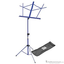 On-Stage SM7122DBB Dark Blue Compact Folding Music Stand with Bag