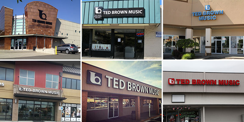 The Six Ted Brown Music Storefronts