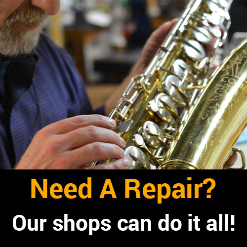 Expert instrument repairs at Ted Brown Music.