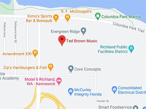 Ted Brown Music Richland Map