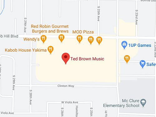Ted Brown Music Yakima Map