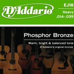 D'Addario Strings Guitar Phosphor Bronze Heavy EJ18