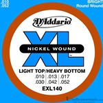 D'Addario Strings Guitar Extra Light Heavy Bottom EXL140