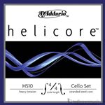 Violin Strings D'Addario Helicore 4/4 Set Heavy Tension