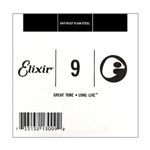 Elixir .009 Gauge Plain Steel Single Guitar String