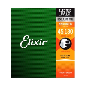 Elixir 45-130 5-String Light Electric Bass Guitar String Set