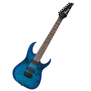Ibanez RG7421PB 7-String Guitar - Flat Sapphire Blue