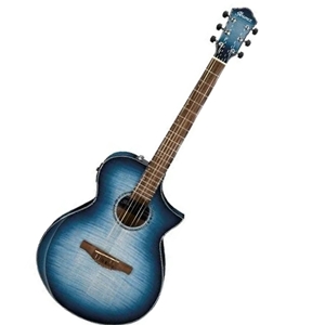 Ibanez AEWC400 Acoustic-Electric Guitar - Indigo Blue Burst