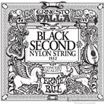 Ernie Ball String Guitar 2nd Nylon Black 1512
