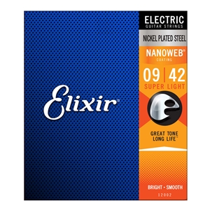 Elixir Super Light 09-42 Nanoweb Electric Guitar String Set