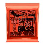 Ernie Ball Slinky Long Scale 6 String Nickel Wound Electric Bass Strings 2838