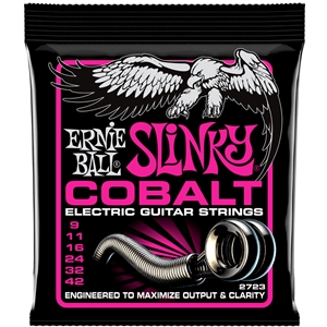 Ernie Ball Super Slinky Cobalt Electric Guitar Strings 9-42 Gauge