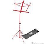 On-Stage SM7122RB Red Compact Portable Folding Music Stand with Bag