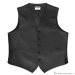 Tuxedo Park Vest Uniform Full Back Polyester Black CA700VU