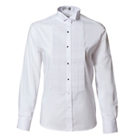 Tuxedo Park White Wing Collar Shirt for Women