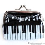 Music Treasures Coin Purse Keyboard Design with Snap Close 450145