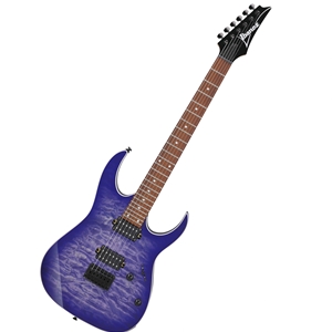 Ibanez RG421QMCBB Electric Guitar - Cerulean Blue Burst