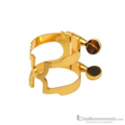 D'Addario HBS1G H Series Baritone Saxophone Ligature Gold with Cap