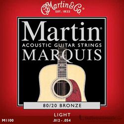 Acoustic Guitar Strings Martin Marquis 80/20 Bronze 12-54 Light
