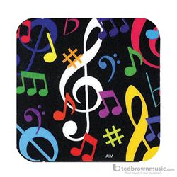 Aim Gifts Coaster Music Symbols Square 29844