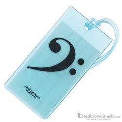 Soft Rubber Bass Clef Instrument Case ID Tag