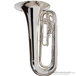 King 1151SP Marching Professional Ultimate Series Tuba Silver with Case