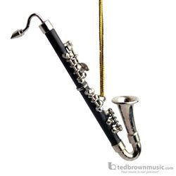 Music Treasures Ornament Bass Clarinet Black 463147