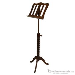 Music Stand Mid-East Wood w/ Spiral Base