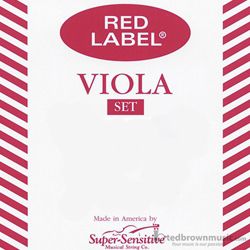Super Sensitive 4RLLS Red Label Viola String Set