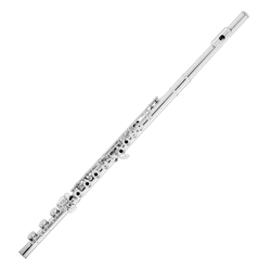 Azumi AZ2SRBO Silver Plated Flute With Sterling Silver Head and Offset G
