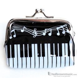 Music Treasures Coin Purse Keyboard Design with Snap Close 450145