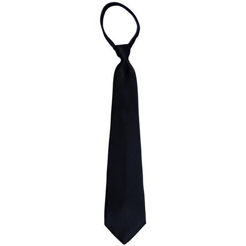 Malibue Ties Solid Slider Neck Tie - Black