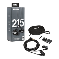 Shure SE215-K Black In-Ear Monitors