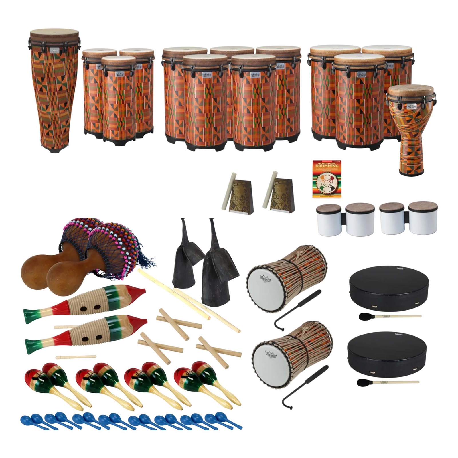 Remo PP-WMDC-CC World Music Drumming Drum Pack