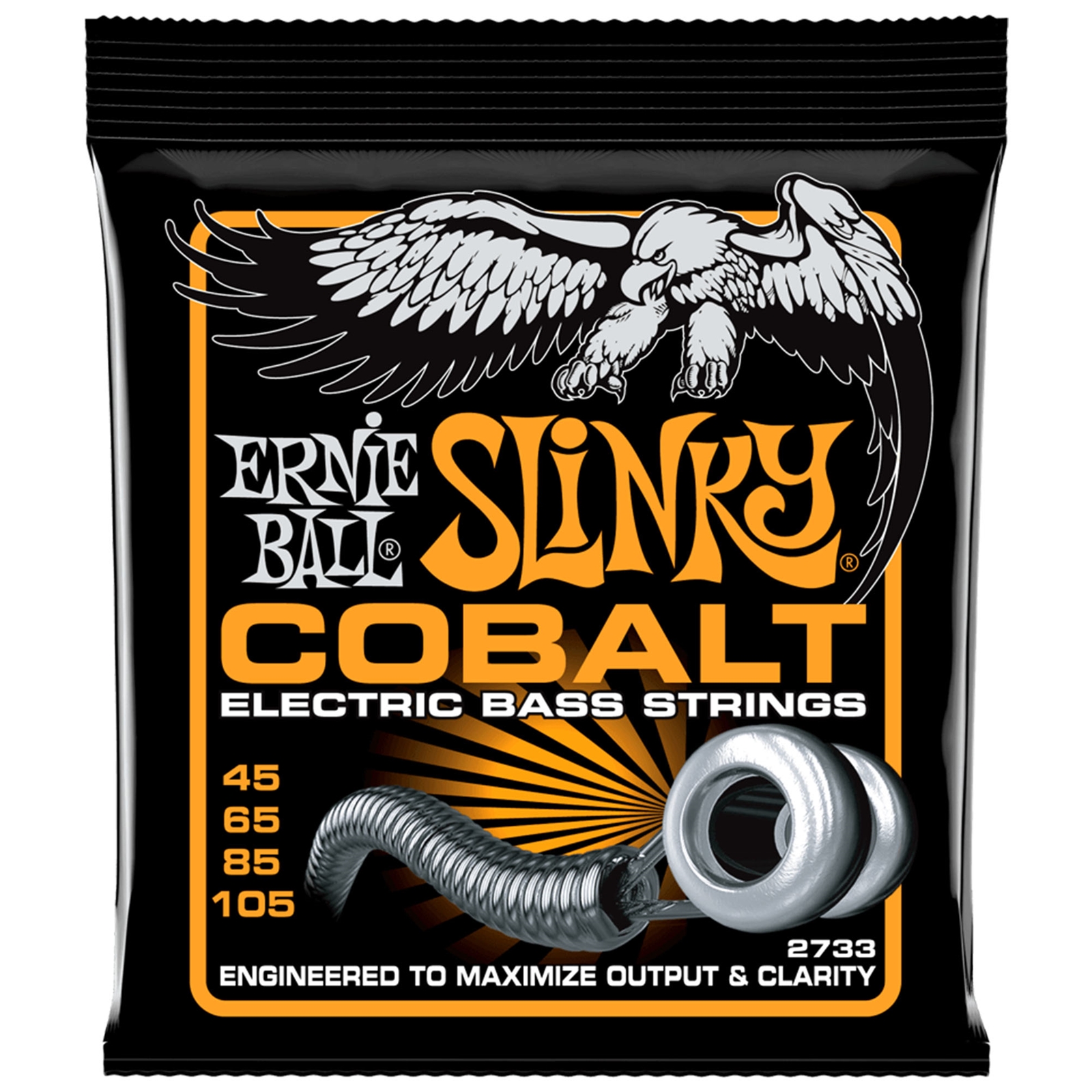 Ernie Ball Hybrid Slinky Cobalt Electric Bass Strings 45-105 Gauge