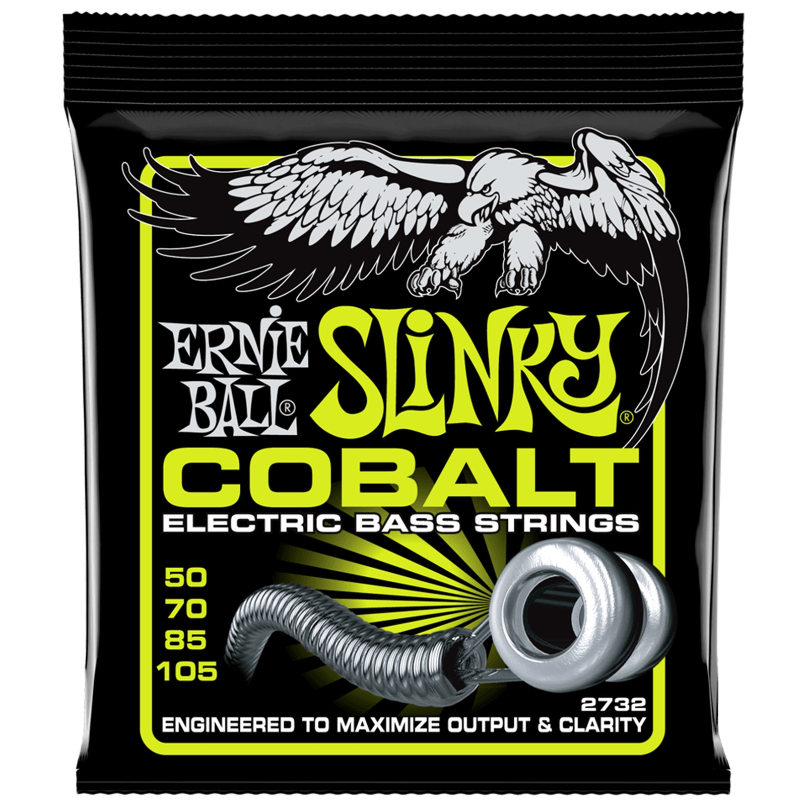 Ernie Ball Regular Slinky Cobalt Electric Bass Strings 50-105 Gauge
