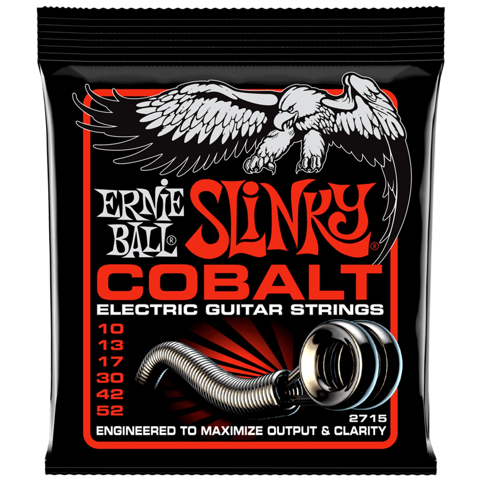 Ernie Ball Skinny Top Heavy Bottom Slinky Cobalt Electric Guitar Strings 10-52 Gauge