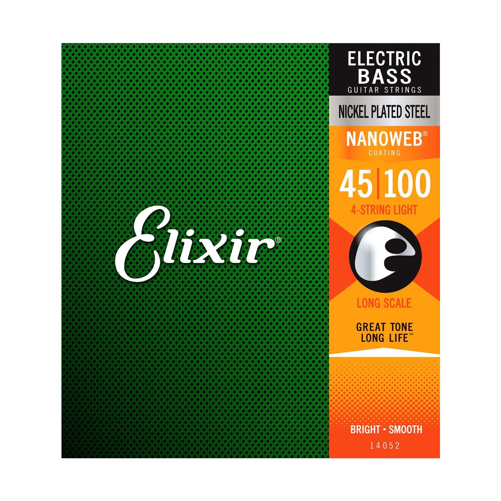 Elixir 45-100 4-String Nickel-Plated Steel Electric Bass Guitar String Set