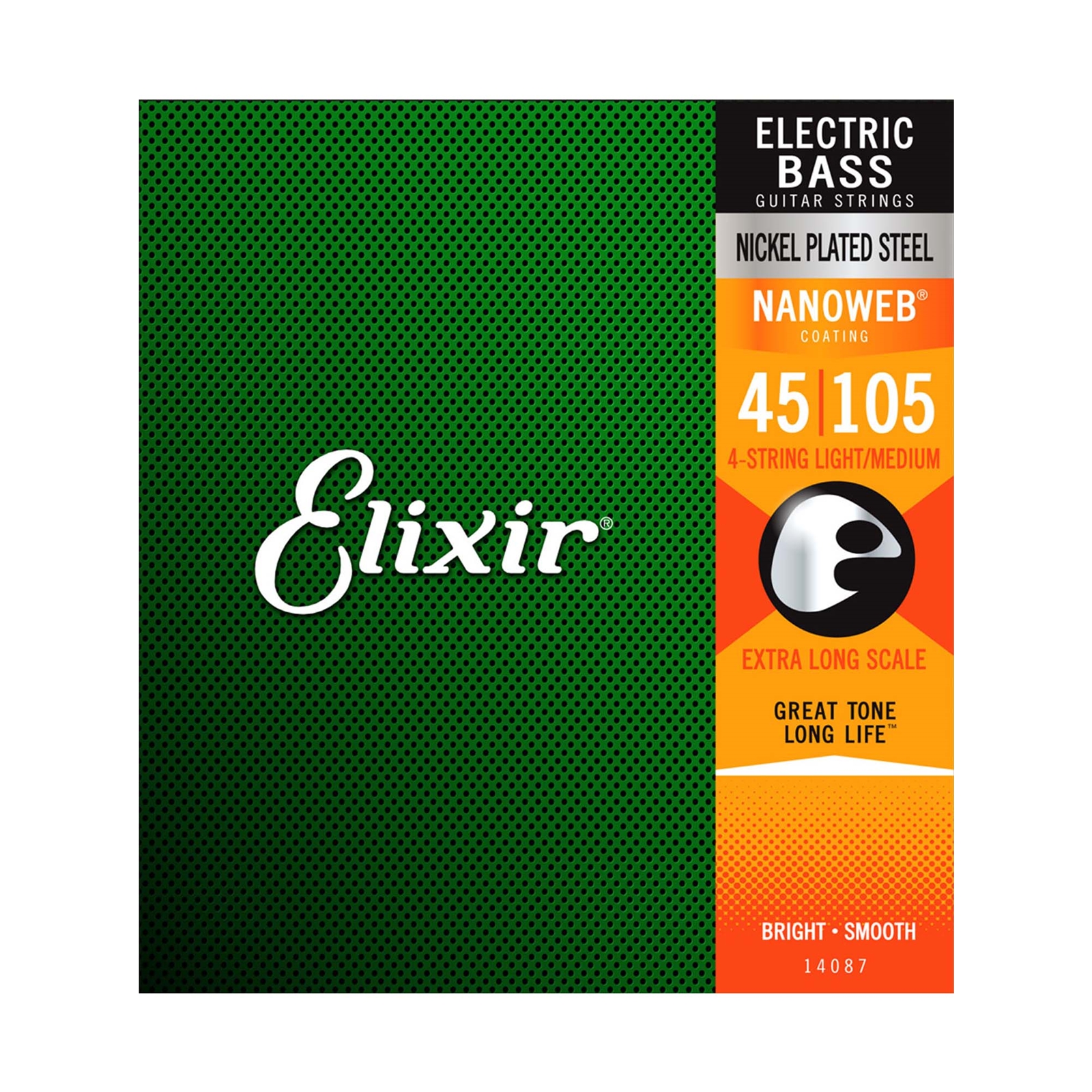 Elixir 45-105 Light/Medium Electric Bass Guitar String Set Extra-Long Scale